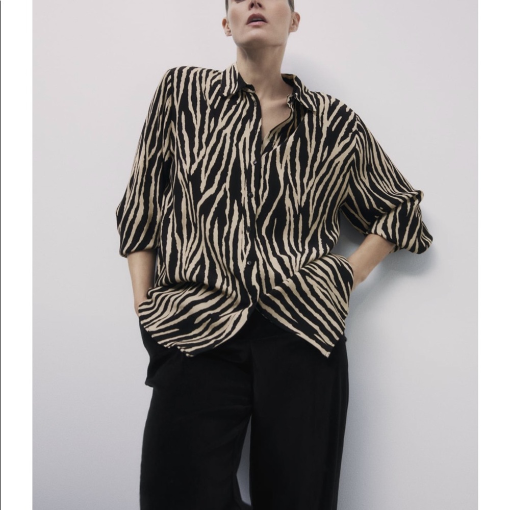 Zara shirt zebra